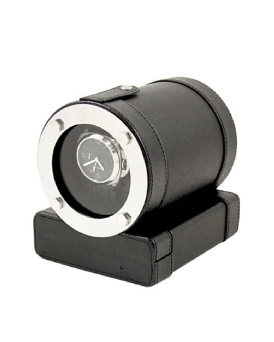 Bey-Berk Leather Single Watch Winder, Black