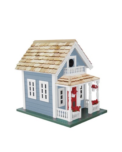 Newburyport Cottage Birdhouse, Blue