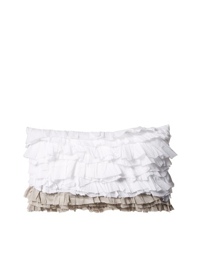 Blissliving Home Opera Pillow, White/Dove