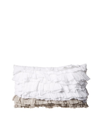 Blissliving Home Opera Pillow, White/Dove