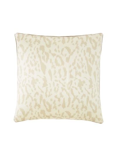 Blissliving Home Paloma Animal-Print Decorative Pillow, Vanilla, 18″ x 18″