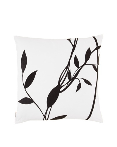 Blissliving Home Manhattan Pillow, Black/ White, 18″ x 18″