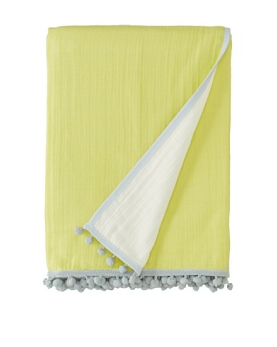 Blissliving Home Malik Throw, Citron/Cream/Glacier Grey, 50 x 60