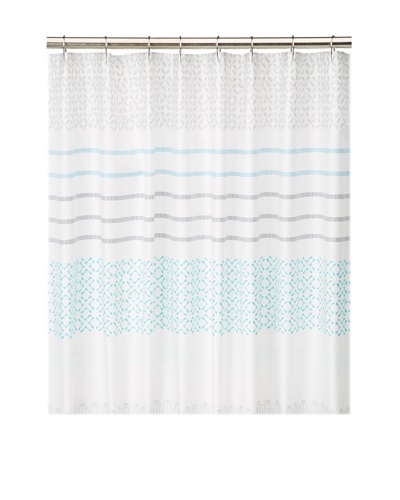 Blissliving Home Mataveri Shower Curtain, White/Multi, 72 x 72
