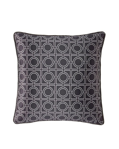 Blissliving Home Grant Pillow, Black/White, 18 x 18