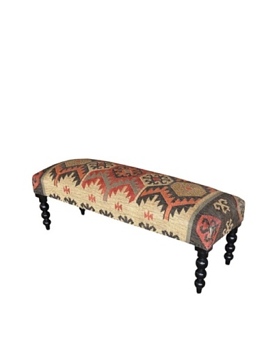 Boheme Collection Wooden Bench , Multi