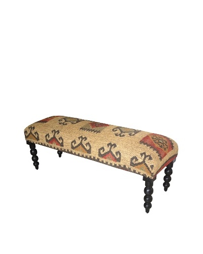 Boheme Collection Wooden Bench , Multi