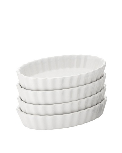 BonJour Set of 4 Crème Brûlée 4-Oz. Oval Ramekins