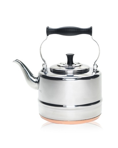 BonJour 2-Qt. Stainless Steel Classic Tea Kettle with Copper Bottom