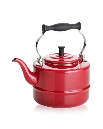 BonJour 2-Qt. Porcelain Classic Tea Kettle, Red