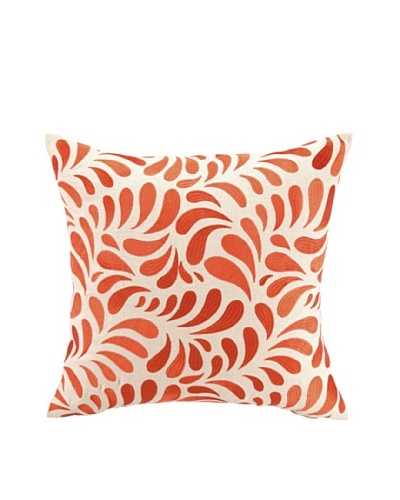 Brejer Montecito Swirl Embellished Down Pillow, Orange, 18 x 18As You See