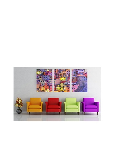 Colorful Town Panoramic Decals