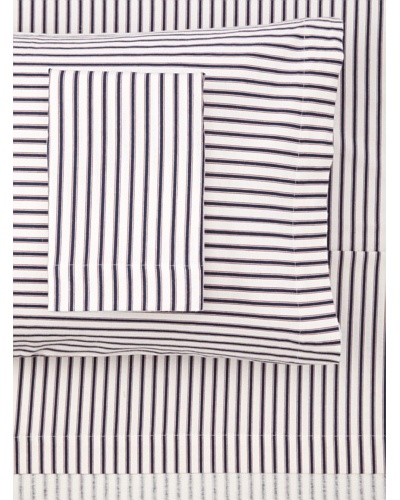 Tommy Hilfiger Ticking Stripe Flannel Sheet Set