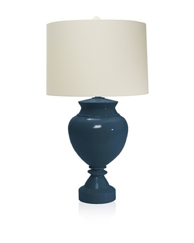 Aqua Vista Lighting Brompton Spun Bamboo Table Lamp, New Navy