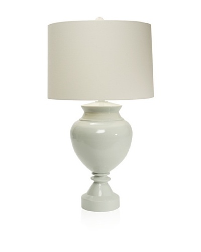 Aqua Vista Lighting Brompton Spun Bamboo Table Lamp, Sky Gray