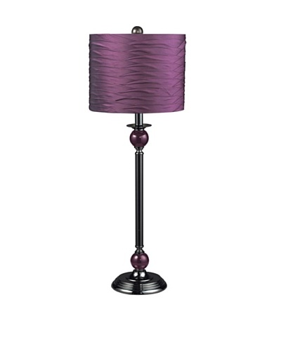 Sterling Industries Metal Buffet Lamp, Black/Purple