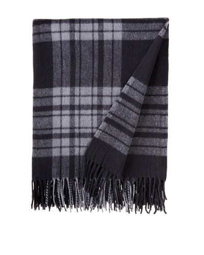 BRUN DE VIAN-TRIAN Merino Plaid Throw, Nuit