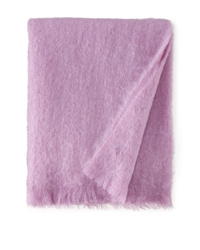 BRUN DE VIAN-TRIAN Mohair Solid Throw, Parme