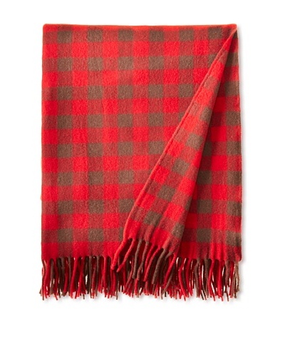 BRUN DE VIAN-TRIAN Merino Plaid Throw, Grand Gardian