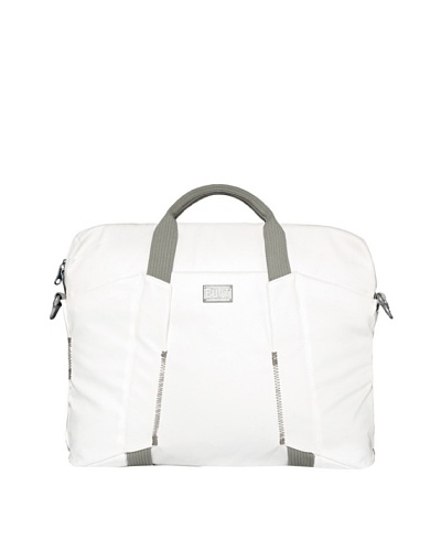 BUILT City Collection 16″ Slim Laptop Bag, Off-White