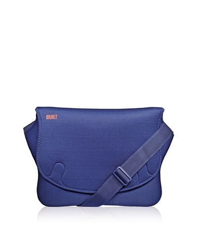 BUILT Bowery Two-Pocket Messenger Bag for 16 Laptop, Navy