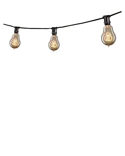 Bulbrite 25' Mini Light String, Black/Antique Amber