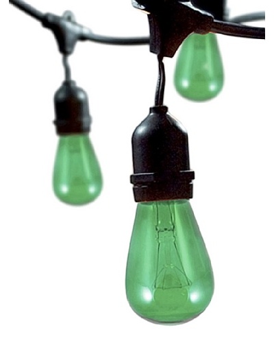 Bulbrite Celebrate Ceramic 15-Light Indoor/Outdoor String, Green