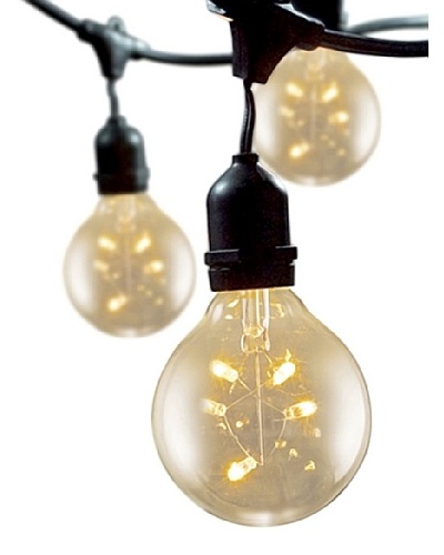 Bulbrite Starlight 3″ Globe 15-Light Indoor/Outdoor String, Clear