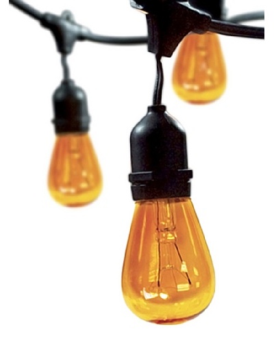 Bulbrite Celebrate Ceramic 15-Light Indoor/Outdoor String, Amber