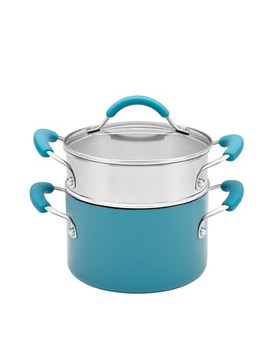 KitchenAid Aluminum Nonstick 3-Quart Covered Saucepot with Stainless Steel Steamer Insert