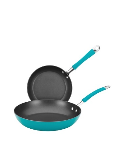 KitchenAid Aluminum Nonstick 9″ and 11.5″ Skillet Twin Pack, Peacock