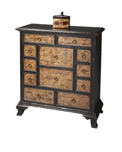 Butler Specialty Company Connoisseur’s Drawer Chest, Ebony/Maple