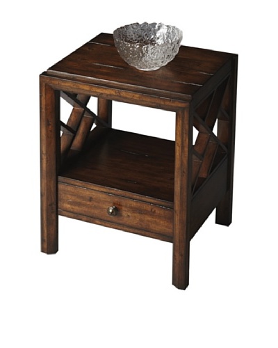 Butler Specialty Company Mountain Lodge Side Table, Rustic Wood