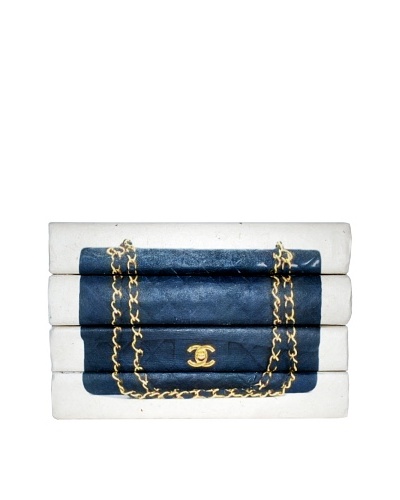 By Its Cover Decorative Reclaimed Books Designer Handbag Series, Quilted 4-Volume Stack