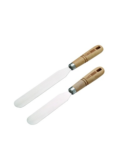 Cake Boss 2-Piece Beechwood Icing Spatula Set