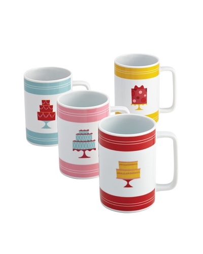 Cake Boss 4-Piece Retro Cakes Mug Set