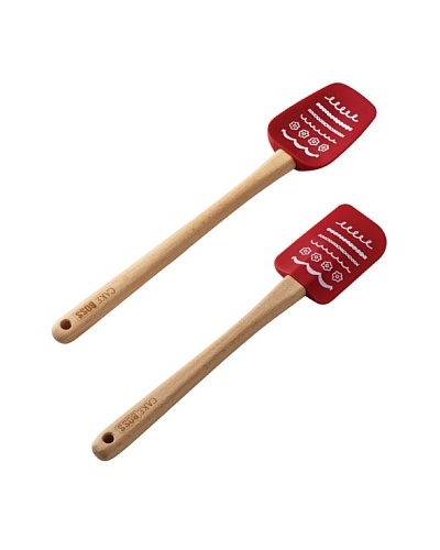 Cake Boss 2-Piece Icing Silicone Spatula and Spoonula Set