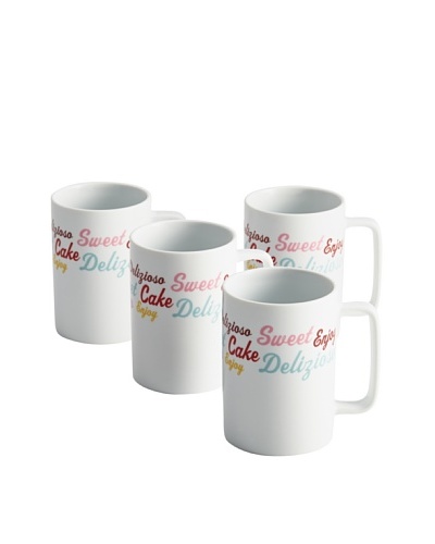 Cake Boss 4-Piece Icing Quotes Mug Set