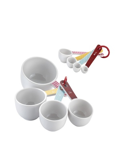 Cake Boss 8-Piece Melamine Measuring Cups & Spoons Set