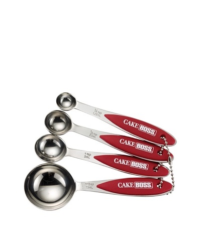 Cake Boss 5-Piece Measuring Spoon Set with Silicone Grips
