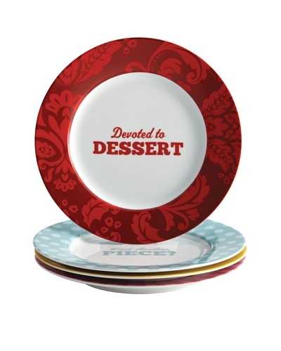 Cake Boss 4-Pack Classic Quotes Dessert Plate Set