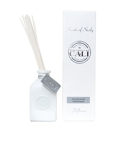 Cali Cosmetics 8.5-Oz Rosemary Bergamot Diffuser, White