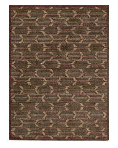 Calvin Klein Home Woven Textures Rug, Brown, 5′ 3″ x 7′ 5″