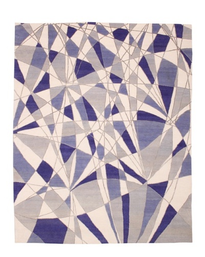 Campion Platt Reflections Rug, Taupe/Blue Multi, 8′ x 10′