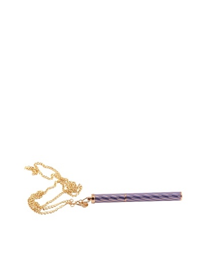 Campo Marzio Necklace with Ballpoint Pen, Gold/Iris