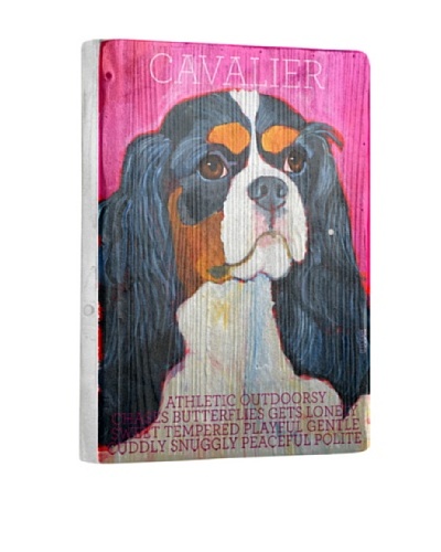 Ursula Dodge Cavalier Reclaimed Wood Portrait