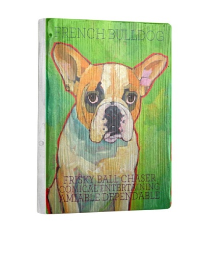 Ursula Dodge French Bulldog Reclaimed Wood Portrait