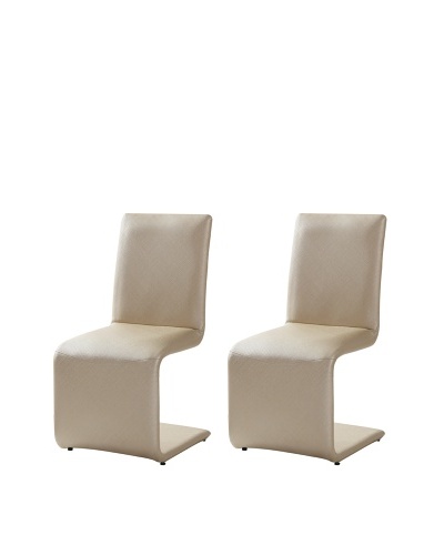 Casabianca Set of 2 Belle Chairs, Golden