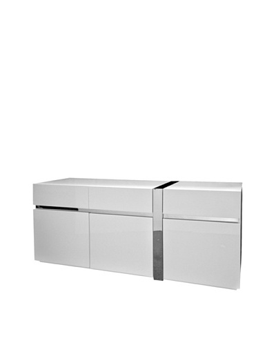 Casabianca Furniture Cristallino Buffet, White