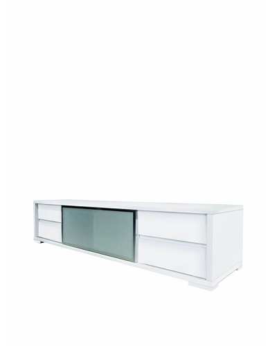 Casabianca Furniture Pineto Media Console Media Console, White